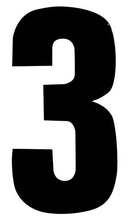 Black Design 17cm Wheelie Bin Number - Pack of 3 - wheeliebinnumbers.net