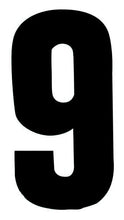 Black Design 17cm Wheelie Bin Number - Pack of 3 - wheeliebinnumbers.net