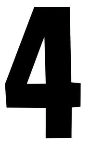 Black Design 17cm Wheelie Bin Number - Pack of 3 - wheeliebinnumbers.net