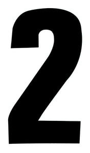 Black Design 17cm Wheelie Bin Number - Pack of 3 - wheeliebinnumbers.net