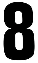 Black Design 17cm Wheelie Bin Number - Pack of 3 - wheeliebinnumbers.net