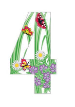 Butterfly Design 17cm Wheelie Bin Number - wheeliebinnumbers.net