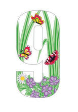 Butterfly Design 17cm Wheelie Bin Number - wheeliebinnumbers.net