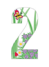 Butterfly Design 17cm Wheelie Bin Number - wheeliebinnumbers.net