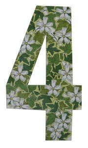 Ivy Design 17cm Wheelie Bin Number - Pack of 3 - wheeliebinnumbers.net