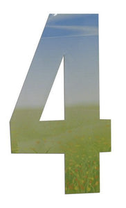 Meadow Design 17cm Wheelie Bin Number - wheeliebinnumbers.net