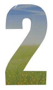 Meadow Design 17cm Wheelie Bin Number - wheeliebinnumbers.net