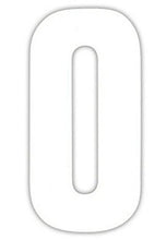 White Design 17cm Wheelie Bin Number - wheeliebinnumbers.net