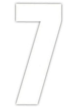 White Design 17cm Wheelie Bin Number - wheeliebinnumbers.net