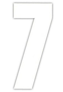 White Design 17cm Wheelie Bin Number - Pack of 3 - wheeliebinnumbers.net