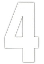 White Design 17cm Wheelie Bin Number - Pack of 3 - wheeliebinnumbers.net